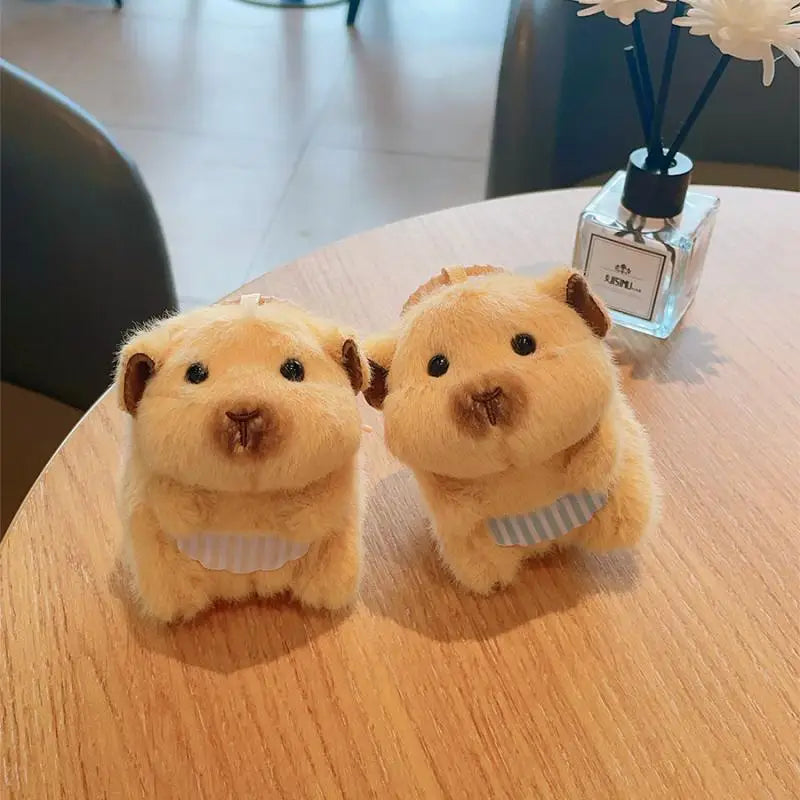 Cute Backpack Hanging Decoration Gifts Hamster Plush Keychain Cartoon Qme