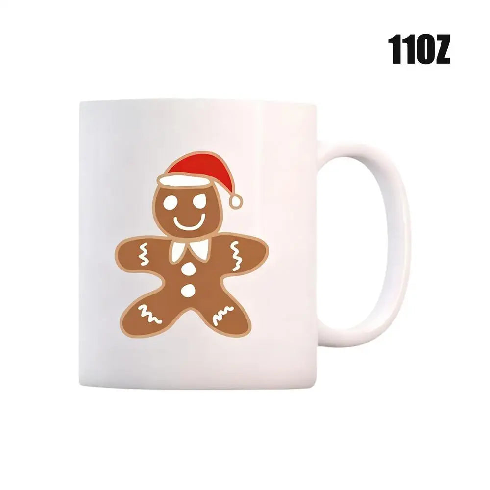 Gingerbread Man Mug Microwave Safe Funny Festive Christmas Drinking Qme China Mainland White 11oz