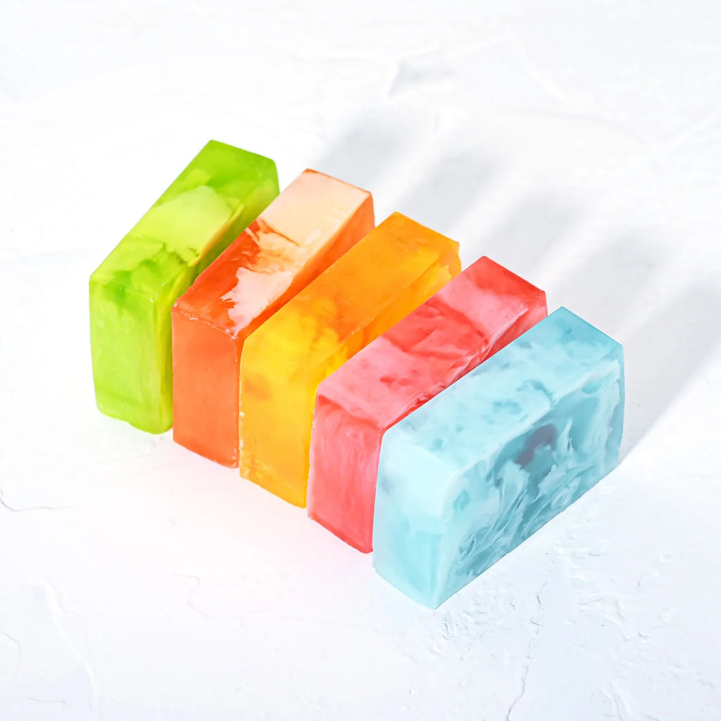 Sea Salt Colorful Handmade Soap Skin Whitening Acne Removal Facial Qme