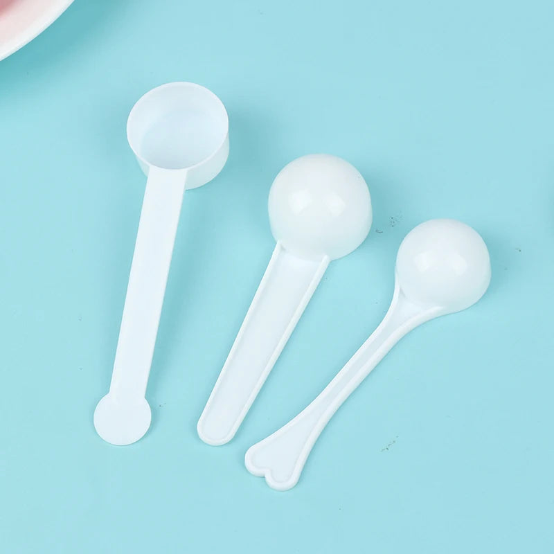 10Pcs 1g 3g 5g 10g Measuring Plastic Scoop Measuring Spoons Milk Powder Spoons. Qme