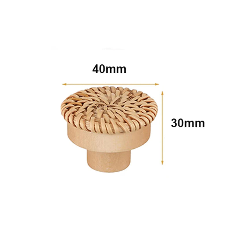 1-48pcs Wooden Handles Round Natural Solid Cabinet Drawer Knobs DIY Color Square Wood Wardrobe Cupboard Door Pulls Qme Yellow(40x30mm) 30pcs