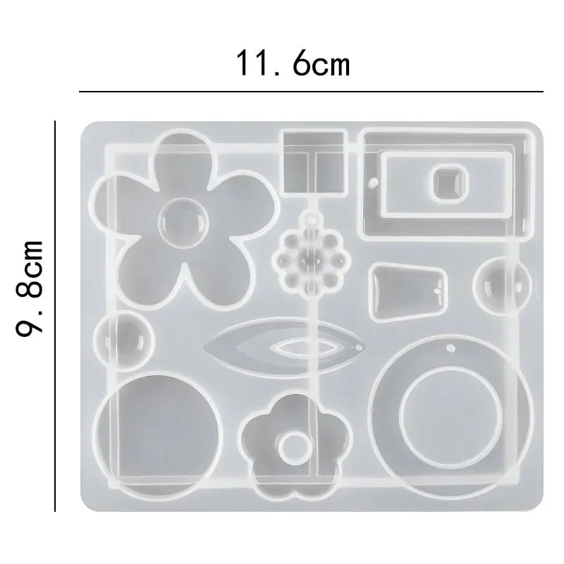 30 Styles Silicone Earring Pendant Resin Molds Jewelry Making Casting