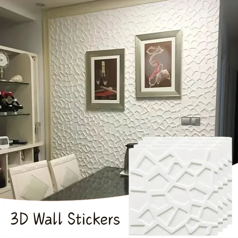Self Adhesive Modern Grid Wallpaper 35x35cm Waterproof Stain Qme