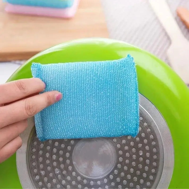 4Pcs Dishwashing Sponges Thick Durable Sponge Cleaning Wipes Kitchen Cleaning Scouring Pads Kitchenware Cleaning Sponge Blocks Qme