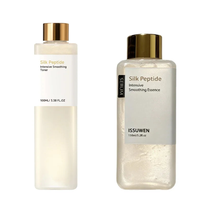 Silk Peptide Moisturizing Hydrating Toner Refreshing Non Greasy Easy Qme SET