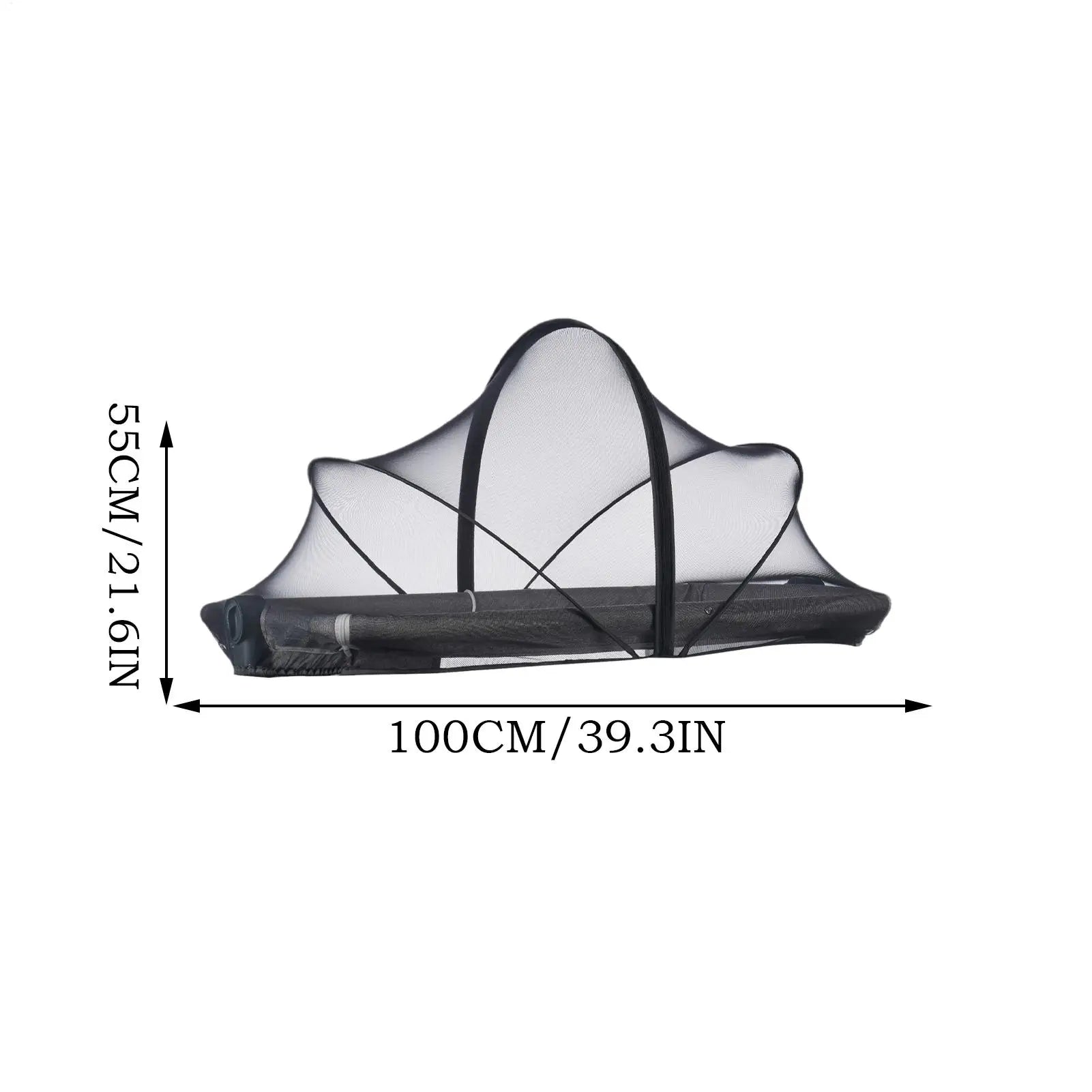 Bassinet Cover Bassinet Netting Cover Foldable Mesh Portable For Bedside Sleeper Stroller Playard Toddler Hammock Co-Sleeping Qme