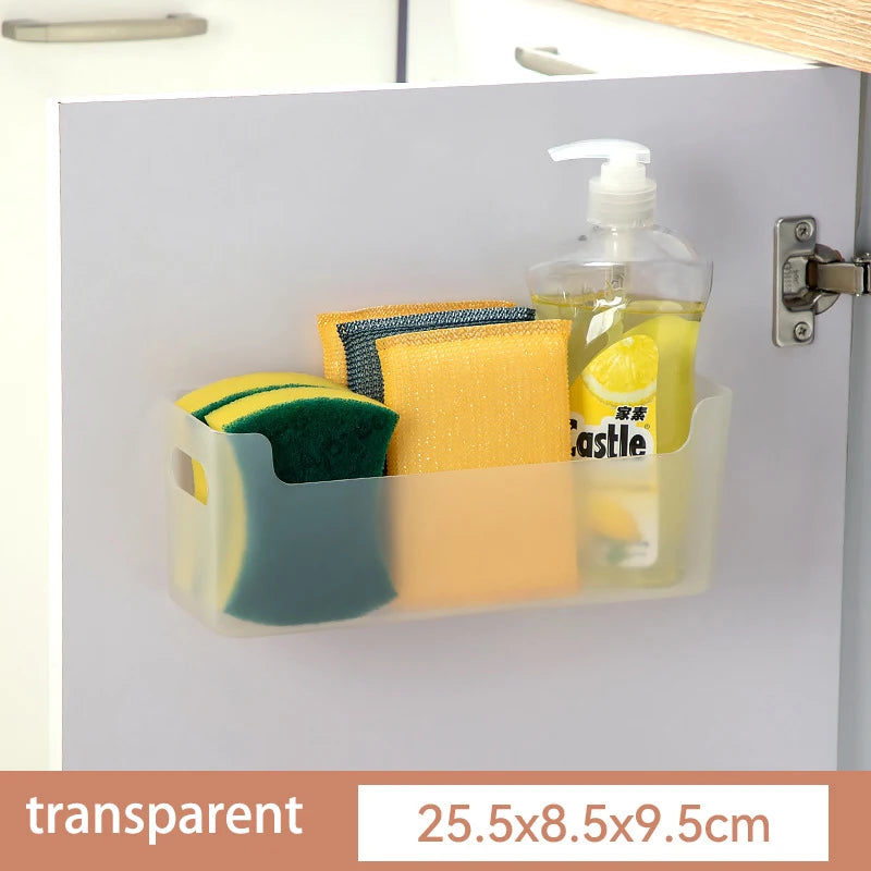 Cabinet Door Storage Box, Seasoning Rack, Perforated Wall Storage Box, Home Underwear and Socks Storage Rack, Tableware Drying Qme B Small1pcs
