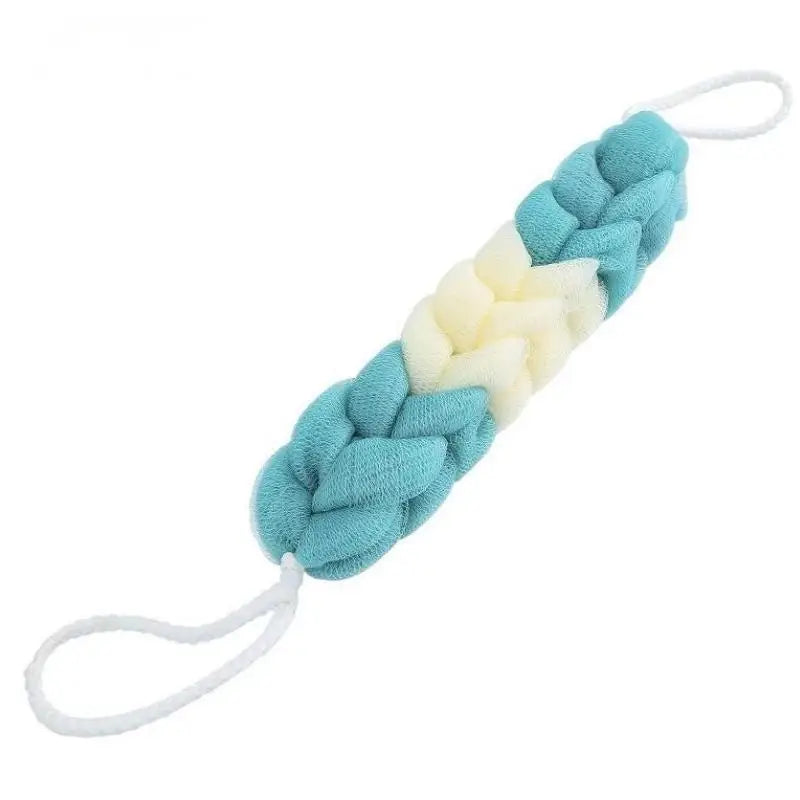 Colour Block Bath Balls Bath Strips Bath Towels Adult Back Rubbing Bath Towels Mud Rubbing Bath Towels Foam Mesh Qme green white