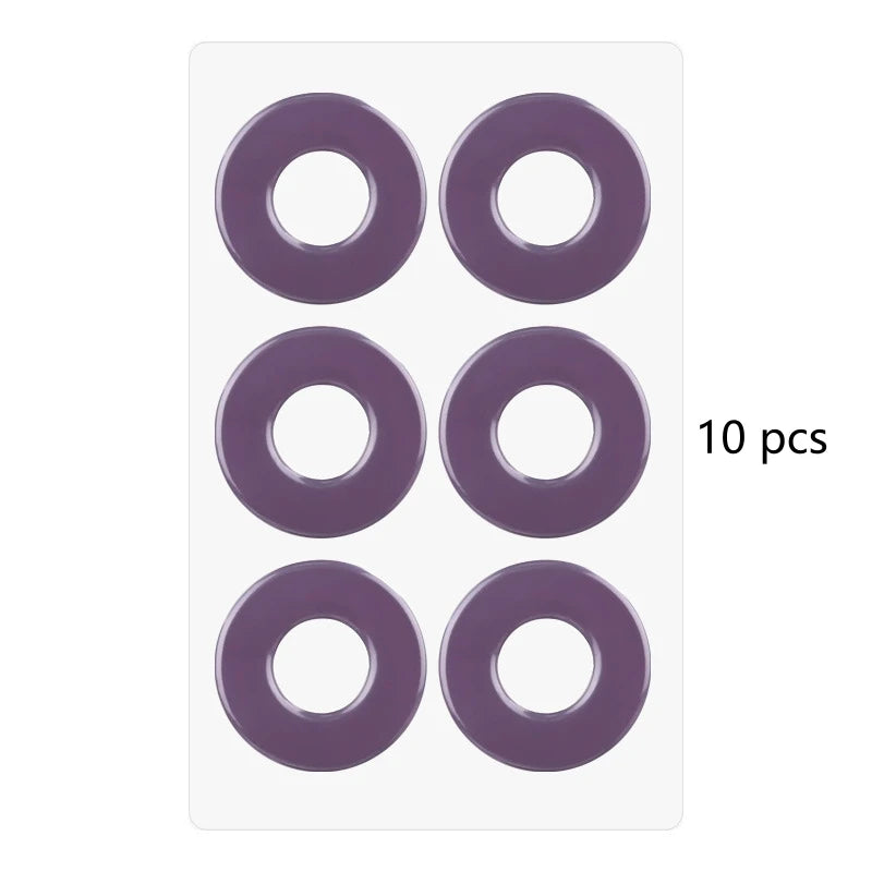 6 Patch/Pcs Gel Round Corn Patch High Heels Anti-Wear Foot Soft Pads Gel Material Wear-Resistant Washable Reusable Corn Patches Qme Purple 10pcs China Mainland