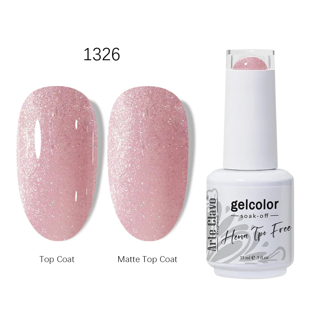 Arte Clavo HEMA TPO Gel Nail Polish Pink Series Semi Permanent Soak