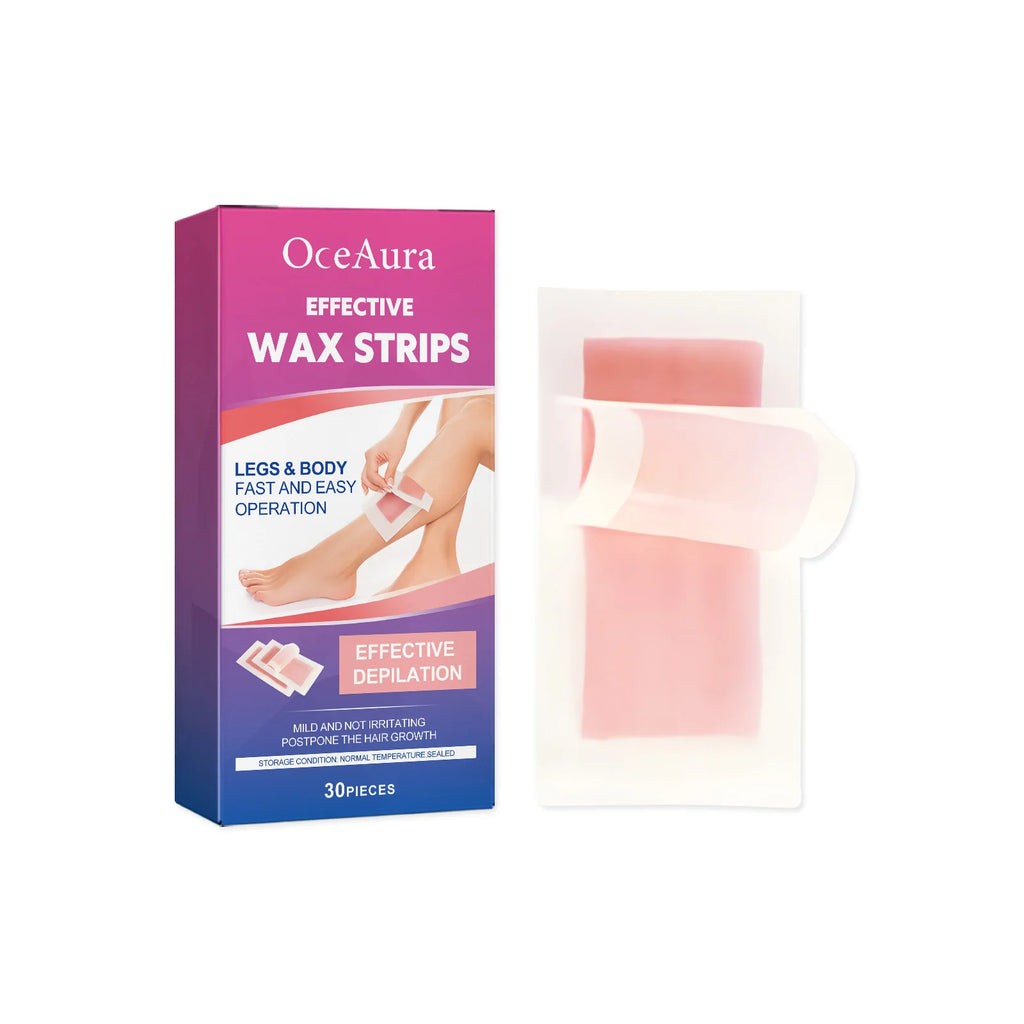 Hair Removal Wax Strip Professional Depilatory Cold Wax Strip Long Lasting Smooth Effective Gentle Body Facial Depilatory Qme ROSE