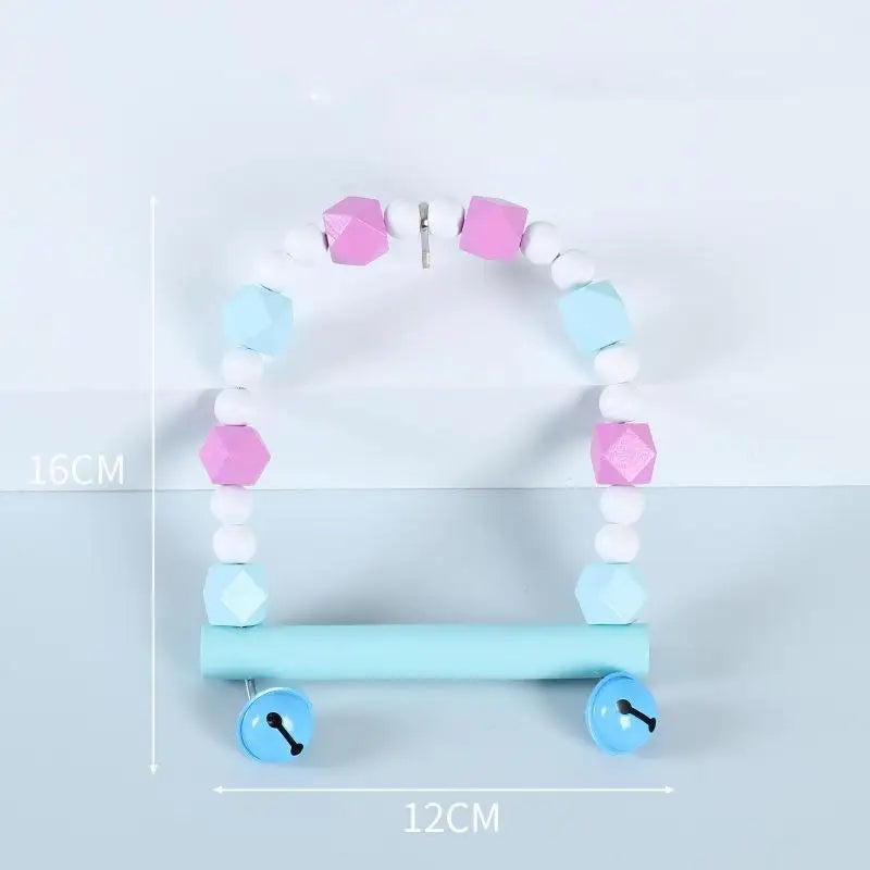 Bridge Bird Supplies Climbing Toys Cage Accessories Colorful Pet Qme A11