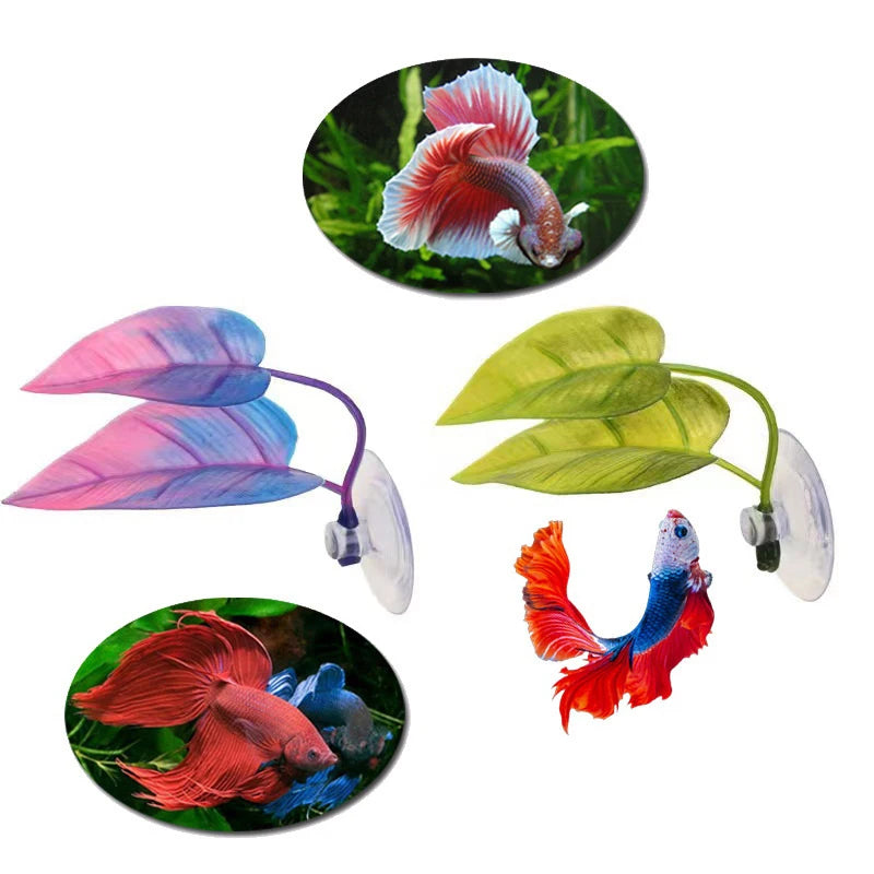 Resting Leaves Spawning Artificial Aquatic Plant Aquarium Landscaping Qme