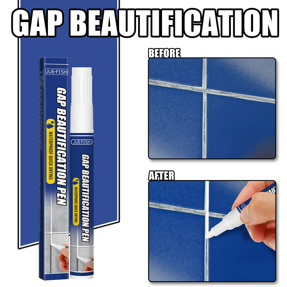 Tile Repair Pen Tile Refill Wall Grout Bathroom Porcelain Filling Agents Waterproof Mouldproof for Home Qme