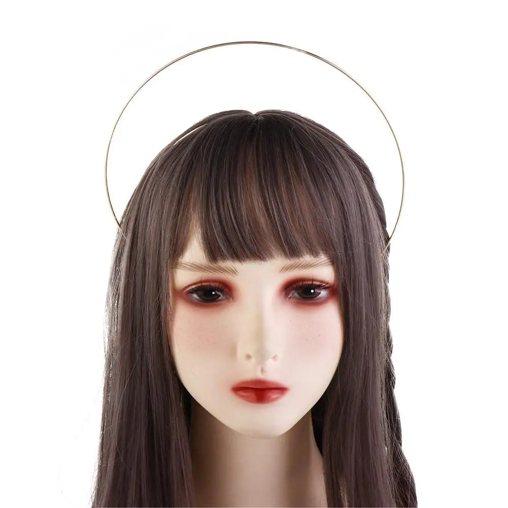 Multi-layer Non Slip Hairbands Goddess Hairbands Metal Band Headpiece Thin Korean Hair Hoop Glory Hair Crown Women DIY Headband Qme