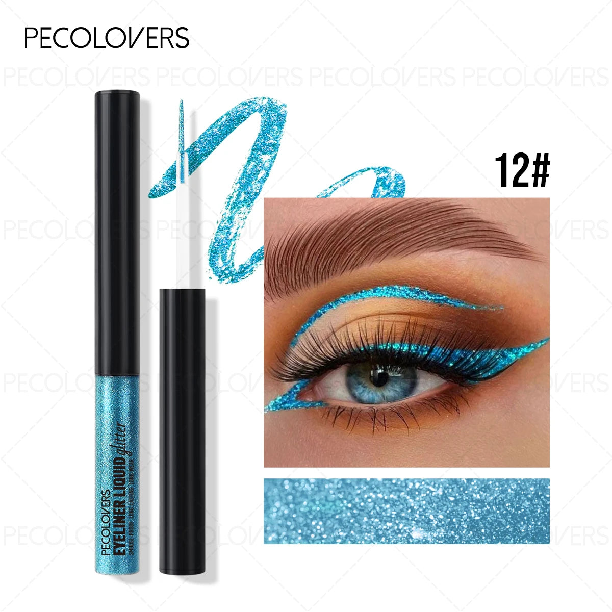 Dip-on Eyeliner Fine Shimmer Multi-color Options Suitable Various Qme 12