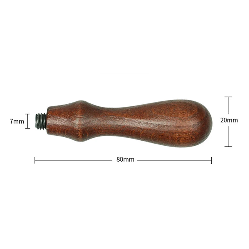 1 Pcs Lacquer Seal Wooden Handle DIY Handicraft Tool Retro Envelope Sealing Handle Wax Tool 8X2cm Roller Stamp Decoration Qme