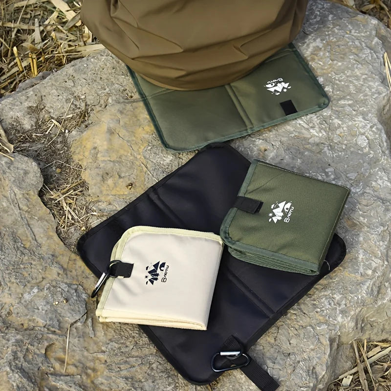 Outdoor Camping Foldable Seat Cushion, Moisture-Proof Mat for Hiking Picnic, 3 Colors Qme