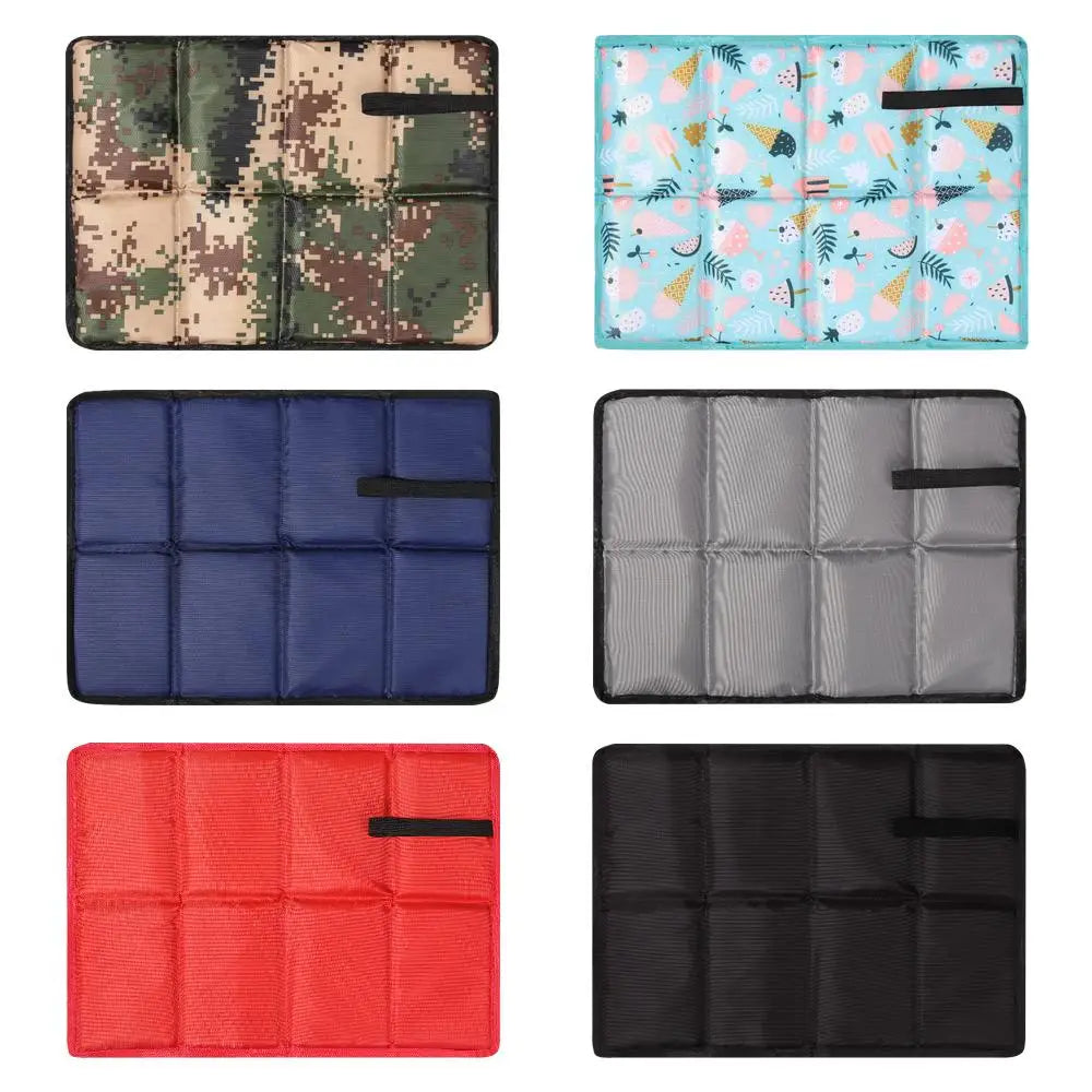 Waterproof Oxford Cloth Sitting Pad - Portable Folding Mat for Hiking/Beach/Picnic, Lightweight Seat Pad with Anti-Dirty Design Qme
