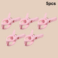 Plastic 5pcs Quilt Pegs Beach Towel Clips Laundry Clothes Pegs Clamps Home Hanging Clip Clothespins Bathroom Organization Qme A2