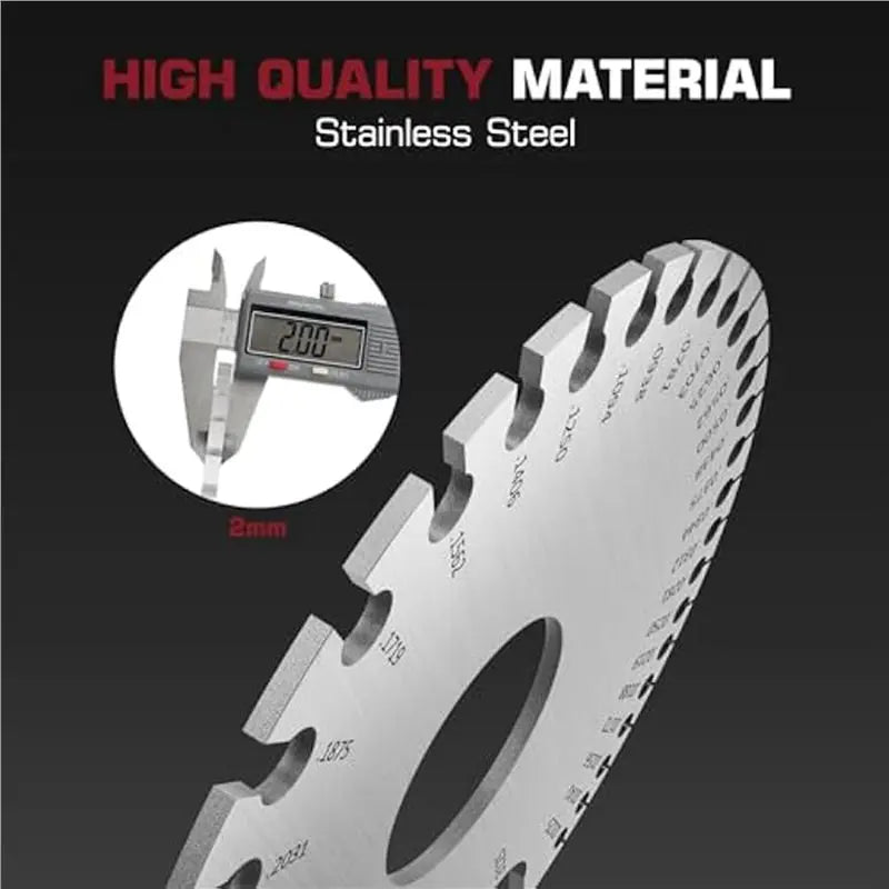 A02F-2X Wire Gauge Measuring Tool&Gauge Thickness Tool, Stainless Steel Sheets Welding Material Thickness Gauge Dual-Sided Qme
