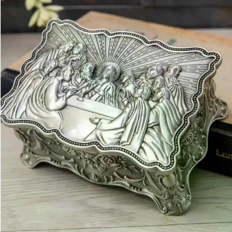 Rosary Jewelry Storage Box Soft Lining Anti-scratch Organizer for Necklaces Earrings Devotees Qme