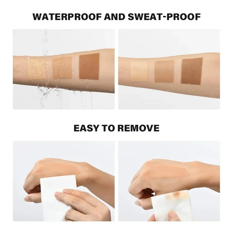 3 Colors Leg Body Makeup Foundation 30/100ml Waterproof Long Lasting Anti-Transfer Concealer Even Skin Tone Body Tanning Cream Qme