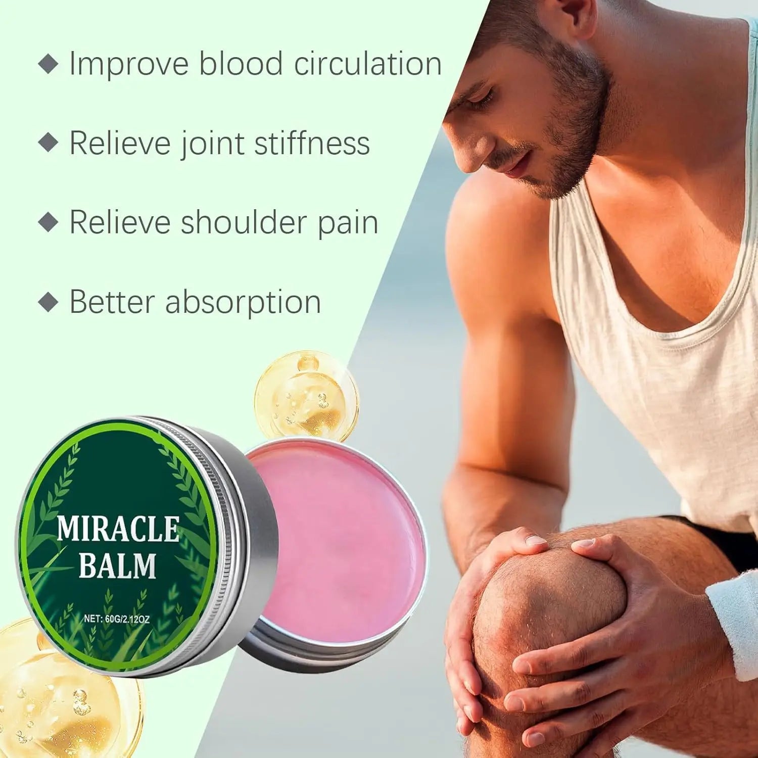 Joint Care Miracle Balm Relieves Joint Discomfort Relief Relax Balm Soothing Joint Cream Full Body Joint Relax Massage Daub Balm Qme