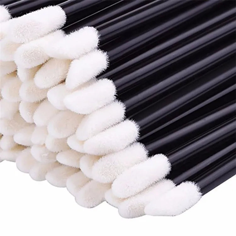 5/50/100Pcs Lip Brushes Disposable Cosmetic Lip Brush Lipstick Lip Glossy Wands Cleaner Applicator Eyeshadow Makeup Brush Tool Qme