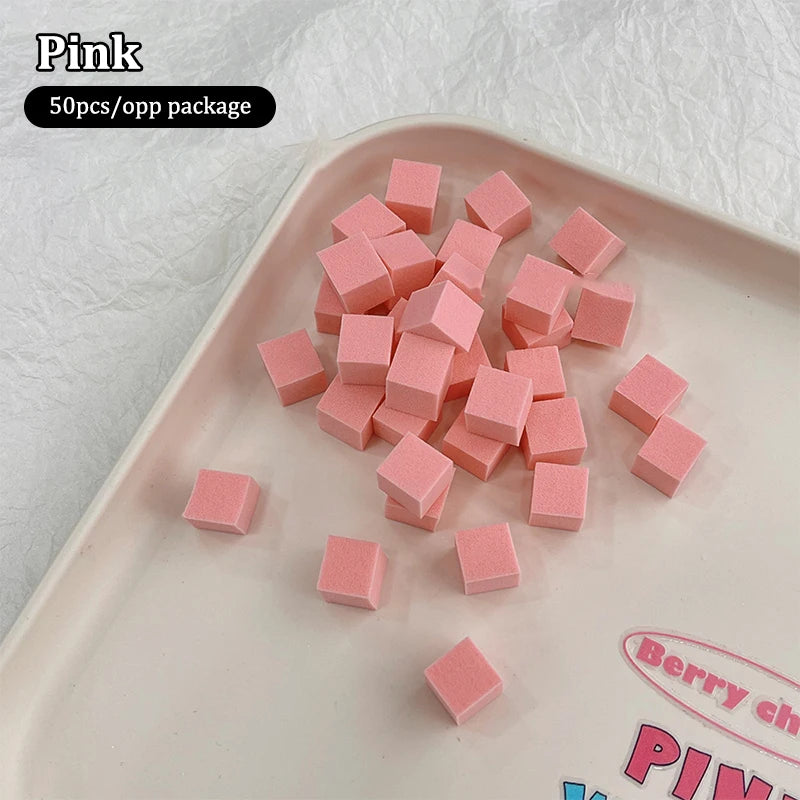 50 Square Nail Art Sponge Gradient Brushes Gel Polish Design Manicure Qme A2