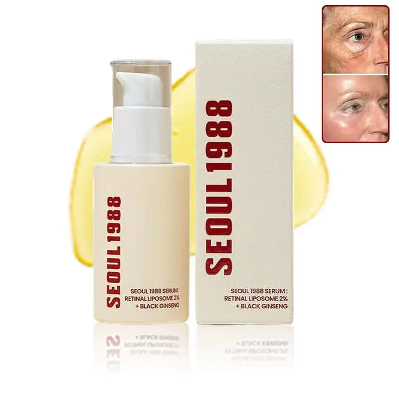 Seoul 1988 Retinol Ginseng Eye & Face Cream Serum Set Firming Moisturizing Diminish Lines Wrinkles Skin Care Essences Qme 1pc 1