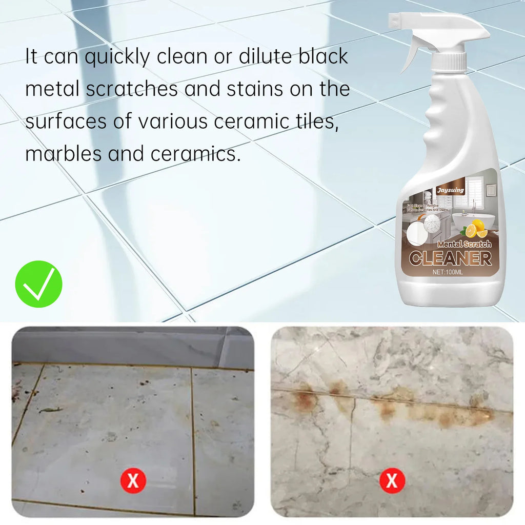 Tile Cleaning Spray Brightening Ceramic Tile Cleaner Toilet Descaling Bathroom Floor Multipurpose Cleaner Scratch Repair Cleaner Qme