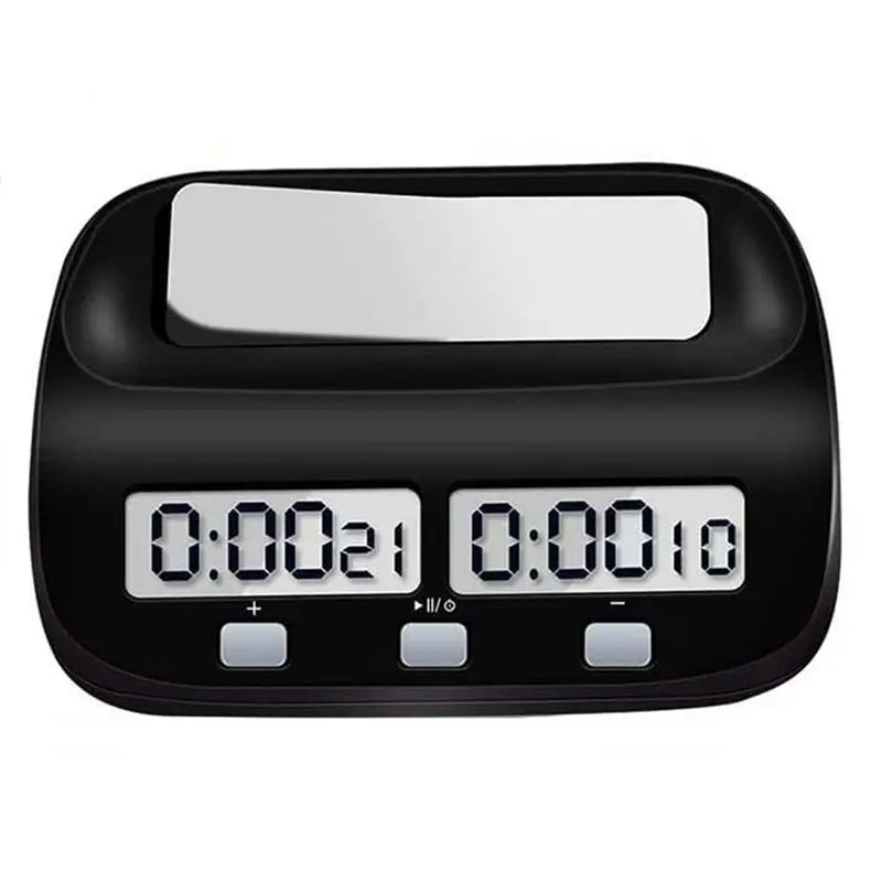 A02F-Digital Chess Timer With Delay Feature, Portable Clock Board Game Timer And Multiple Time Control Options Qme black