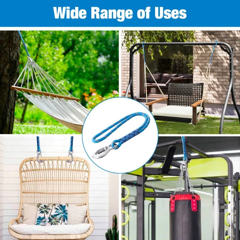 Heavy Duty Nylon Sling Metal Hook Wear Resistant Strong Reliable Qme