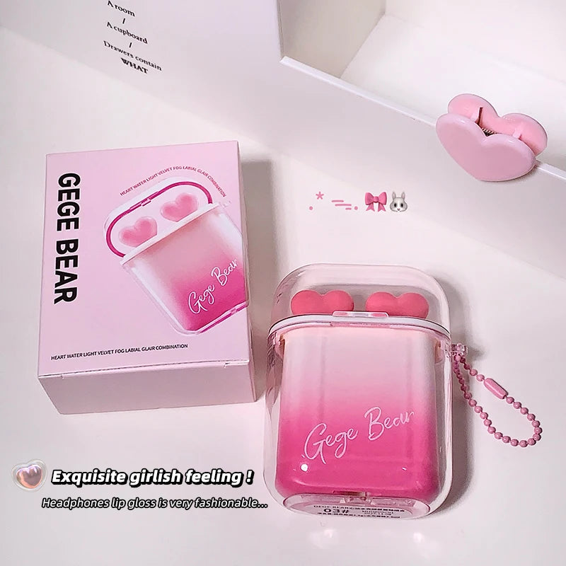 GEGE BEAR Heart-beating Water Gloss Velvet Matte Lip Glaze Qme