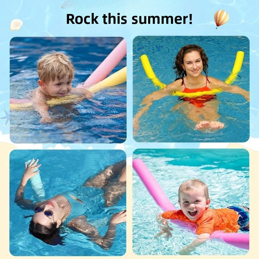 Multicolored Hollow Float Stick Durable Buoyancy Support Accessory Ideal for Daily Swimming Practice Pool and Beach Water Games Qme
