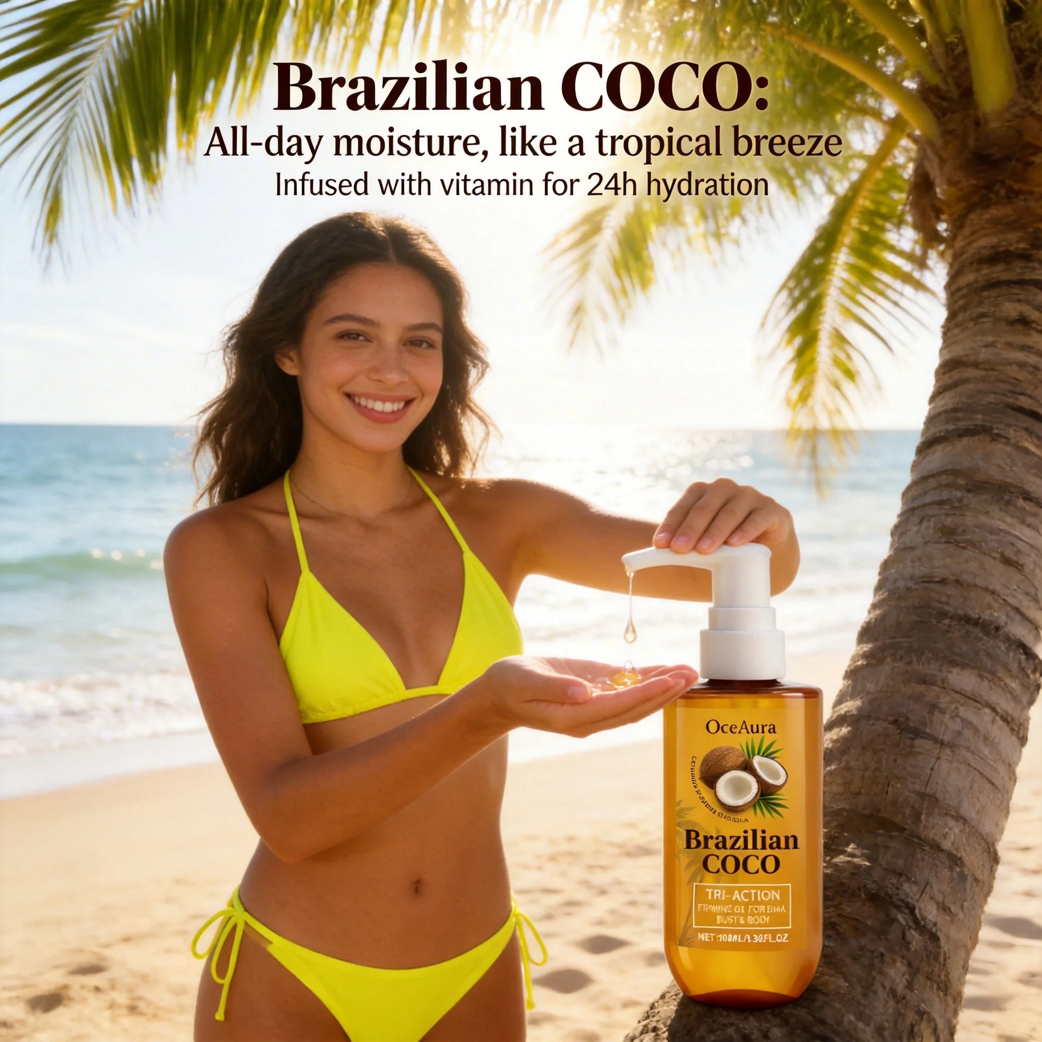 Coconut Essential Oil Brightening Skin Moisturizing Smooth Improve Rough Reduce Fine Lines Firming Lifting Tightening Body Oil Qme
