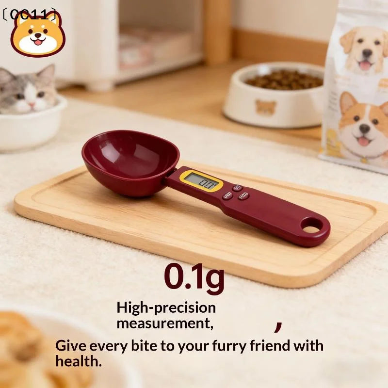 1 0 1- LCD Digital Food Scale Measuring Spoon Coffee Powder Milk Qme