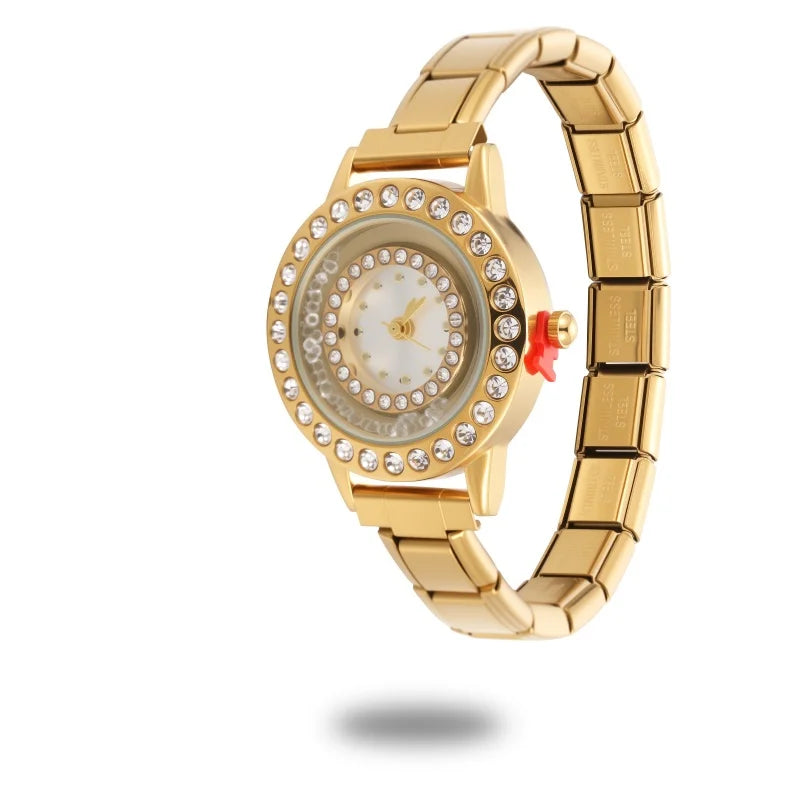 Wholesale Stainless Steel Watch Head Bracelet DIY Italian Charm Women