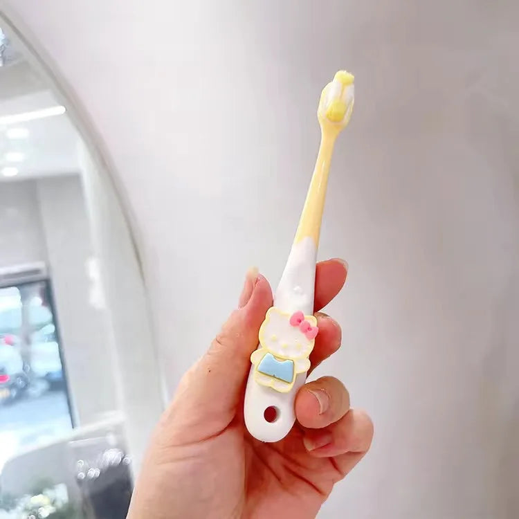 Hello Kitty Kuromi Soft-bristle Toothbrush Cartoon-themed Small-head Qme 4