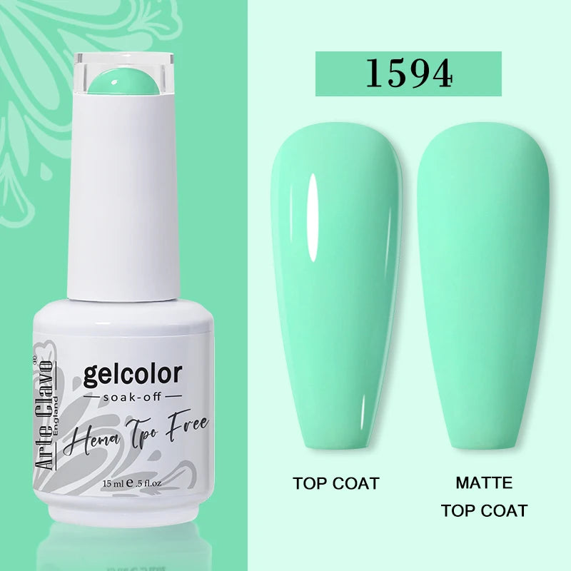 Arte Clavo HEMA TPO Soak Off UV LED Nail Gel Polish 108 Colors Qme