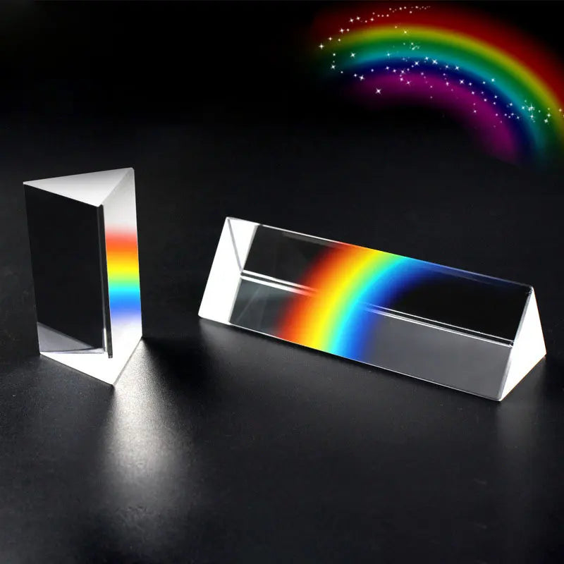 Triangular Prism Rainbow Prisma Crystal Glass Photographic Prisme Qme