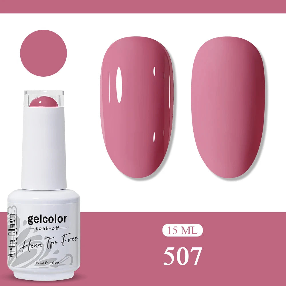 Arte Clavo Neon Rainbow Colors Gel Nail Polish Semi Permanent Art UV