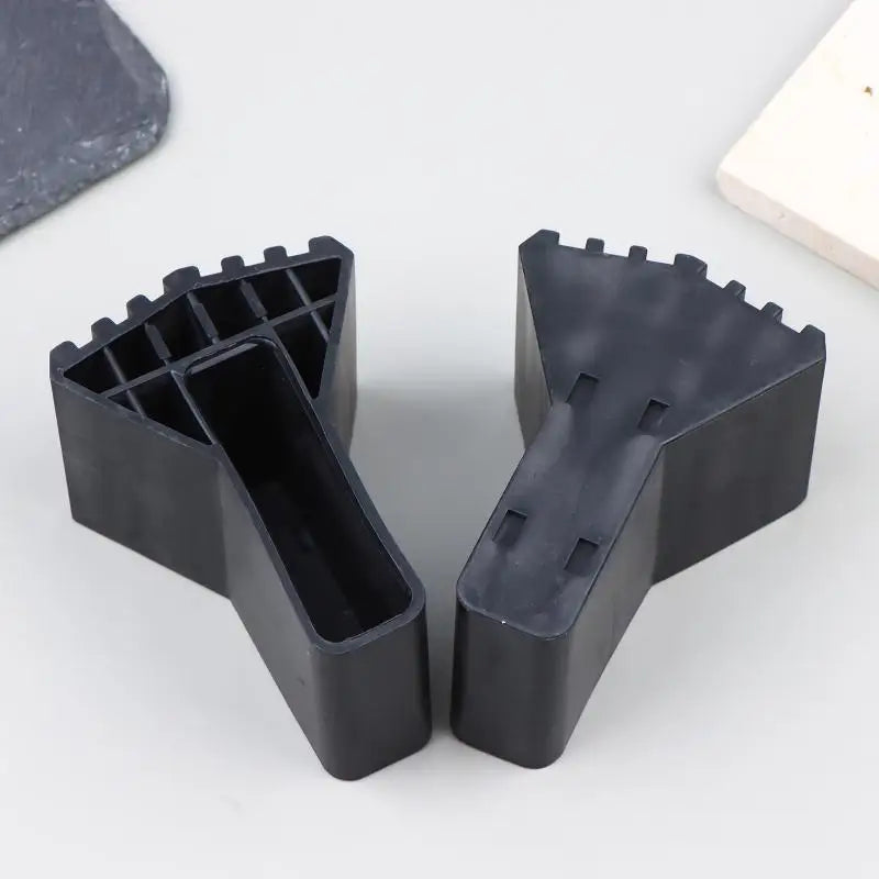 4Pcs Non-slip Ladder Feet Rubber Pads Foot Covers Furniture Mat Leg Chair Replacement Protectors Cover Black Anti Slip Pads. Qme