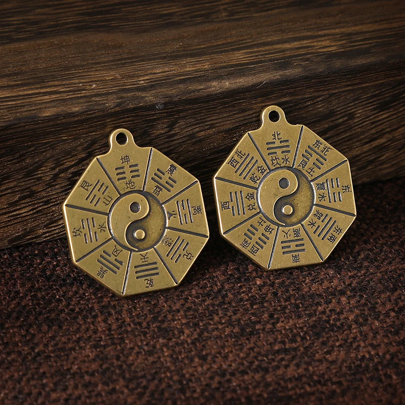 Taoism Bagua Diagrams Pendant Chinese Amulet Yin Yang Divination Qme