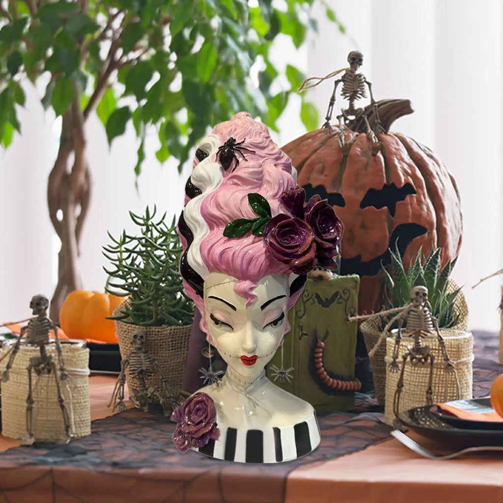 Halloween Decorations Bridal Bust Figurines Desk Gothic Figure Qme