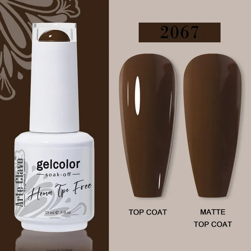 Arte Clavo Red Series Nail Polish Party Colors Gel Varnishes All Qme 2067