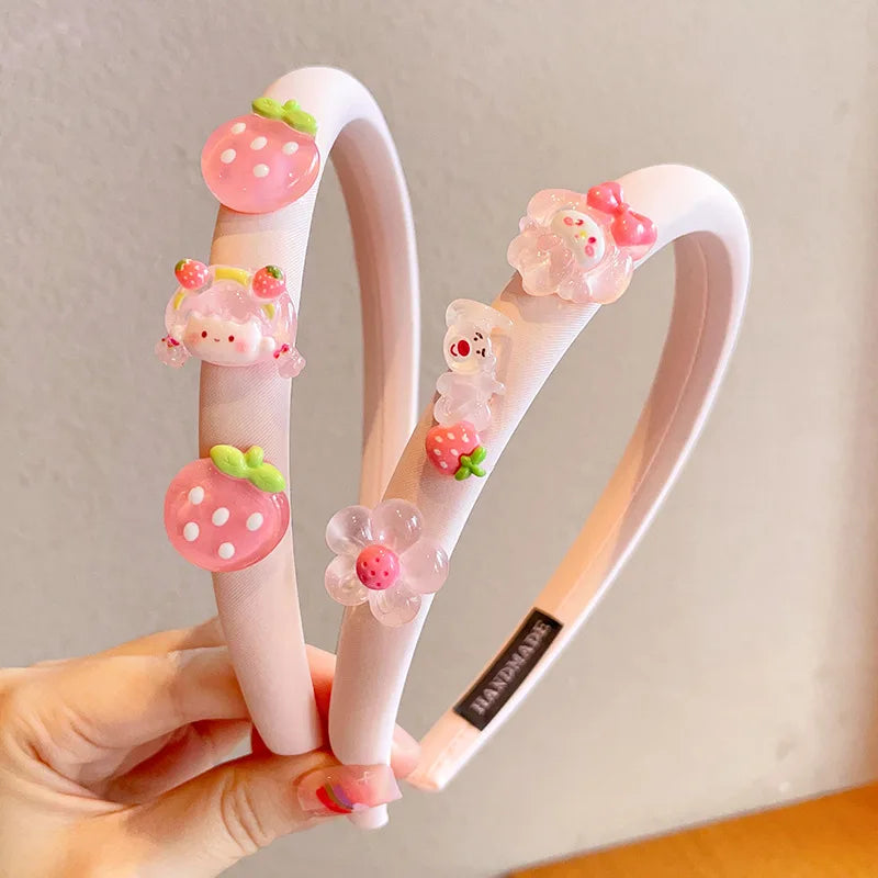 Hello Kitty Kuromi Hair Accessories Cute and Adorable Headbands That Don't Tighten the Hair Versatile Hair Clips and Accessori Qme 6