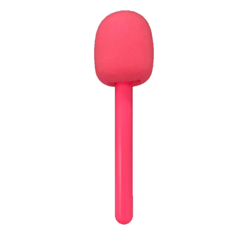 Handheld Wireless Microphone Adapter Holder Interview Silent Foam Qme Pink