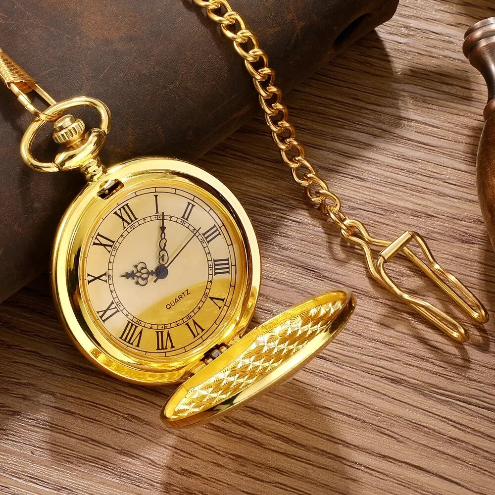 1 pcs quartz pocket watch for men and women, antique steampunk, vintage pocket watch Qme